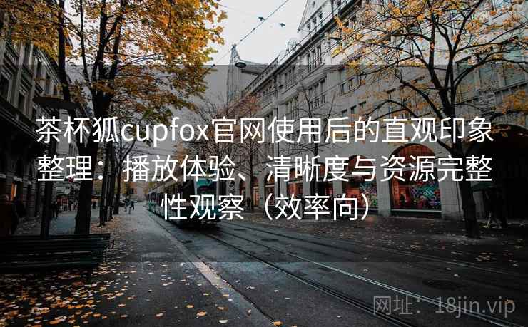 茶杯狐cupfox官网使用后的直观印象整理：播放体验、清晰度与资源完整性观察（效率向）