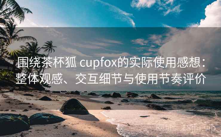围绕茶杯狐 cupfox的实际使用感想：整体观感、交互细节与使用节奏评价
